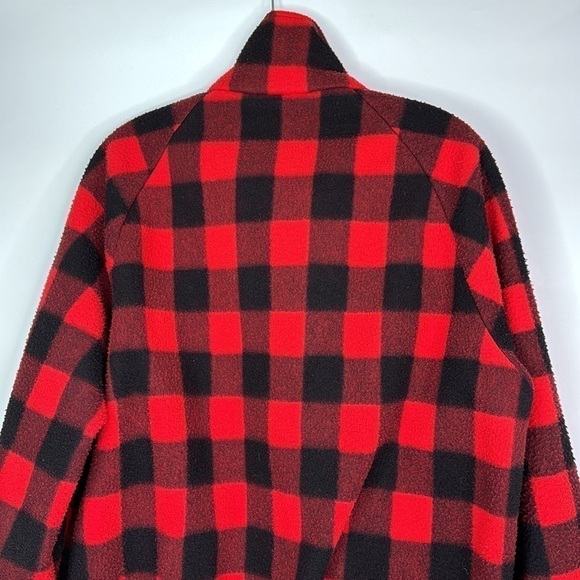 Vintage L.L. Bean Red Buffalo Plaid Full Zip Jacket Size Large USA - Picture 5 of 9